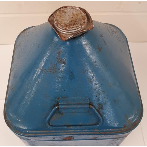 35 - Vintage Oil Can - blue