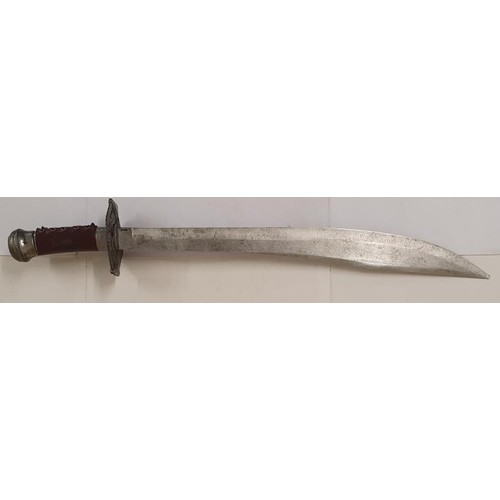 43 - Reproduction Sword in Leather Scabbard