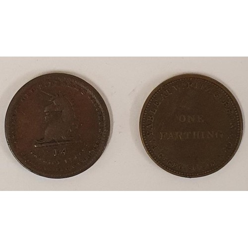 89 - Newport Coal Stores 1842 Fish Street, Cork One Farthing Token Payable at Geo S Beale's Grocery Wareh... 