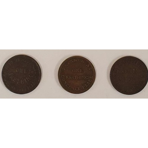 104 - Belfast Tokens - Ferrar & Compy, Silk Mercers Haberdashers One Farthing Token Payable at Donegal... 