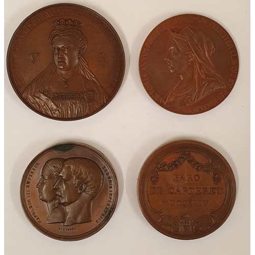 118 - 1883 Volunteer Movement 21st Anniversary 1881 Medal; 1897 Queen Victoria's Diamond Jubilee Medallion... 