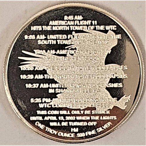 125 - Coins of America Tribute in Light 1 oz 31.1 grams .999 Fine Silver