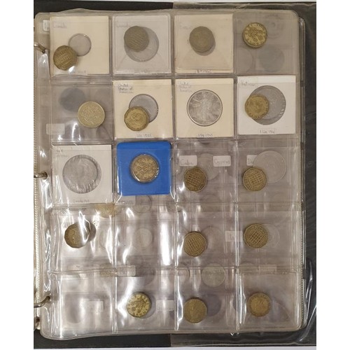 140 - Album of GB And World Coins - USA, Vatican, Australia, Belgium, Brazil, Canada etc. etc. c.200