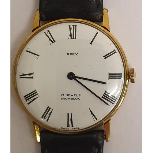 170 - Apex Gents Wrist Watch. 17 Jewels Incabloc