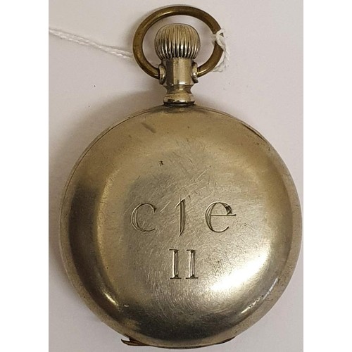 185 - Chancellor of Dublin Silveroid Case Pocket Watch, back engraved CIE 11