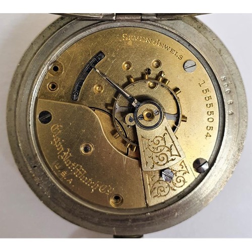 185 - Chancellor of Dublin Silveroid Case Pocket Watch, back engraved CIE 11