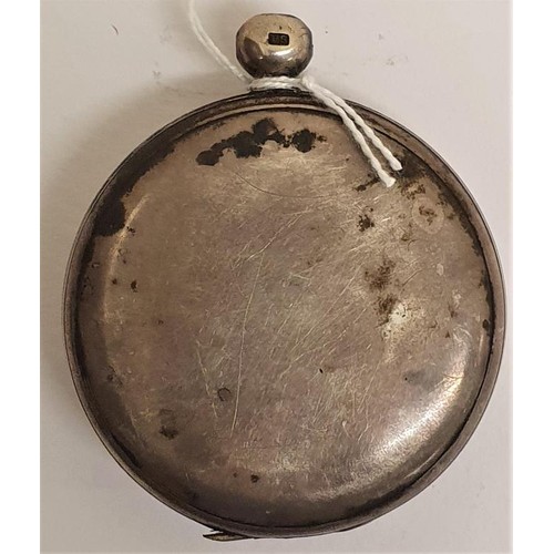 187 - Large Open Face Silver Case Pocket Watch, Hallmarked London c.1839 by Benjamin Norton