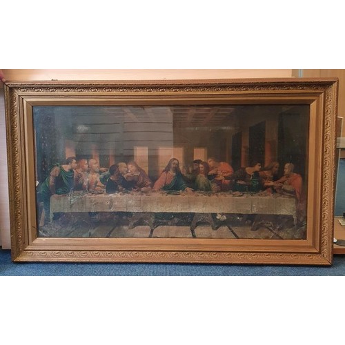 244 - Last Supper Picture within a decorative gilt frame, c.49.5in x 28.5in. Provenance - St. Jarlath's Co... 