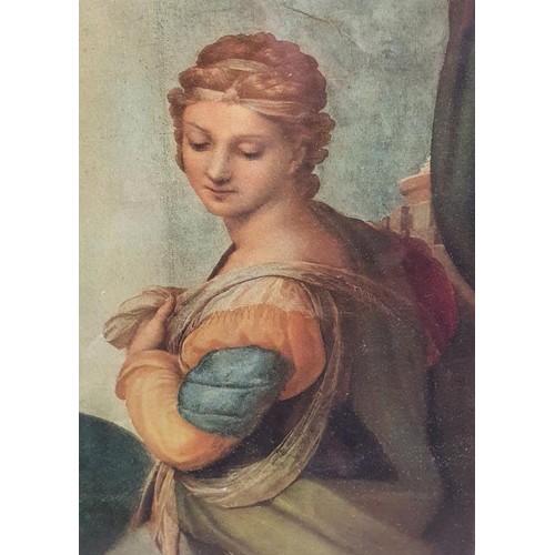 248 - The Sistine Madonna by Rafael, print within an ebonised frame, c.37.5in x 49in. Provenance - St. Jar... 