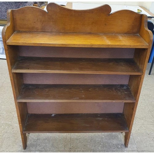 273 - Set of Late Victorian Oak Open Bookshelves, c.36in wide, 47in tall