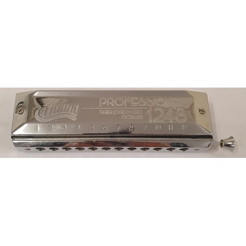 304 - Huang Professional 1248 Harmonica (Three Chromatic Octaves) in original box