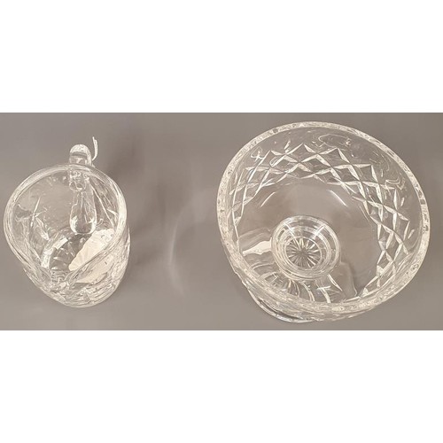 350 - Waterford Crystal Jug and Bowl