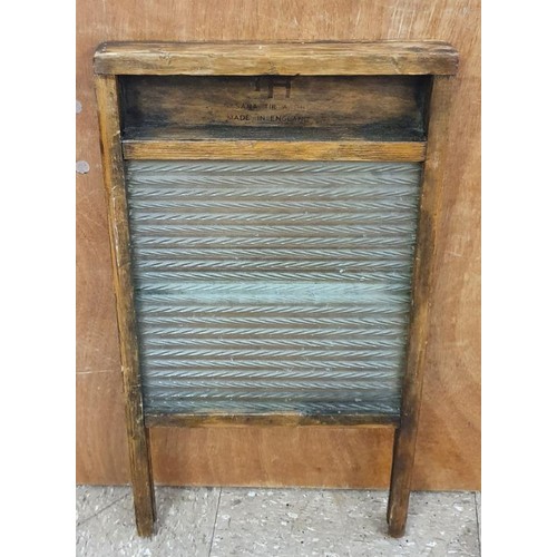 427 - Old Glass Washboard.