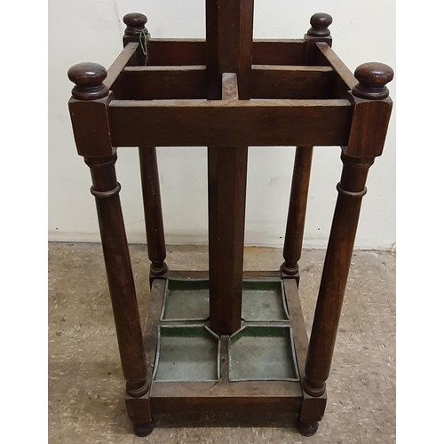 280 - Good Edwardian Mahogany Coat, Hat and Stick Stand