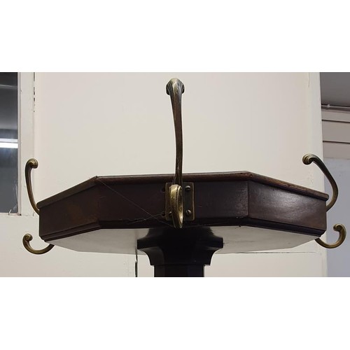 280 - Good Edwardian Mahogany Coat, Hat and Stick Stand