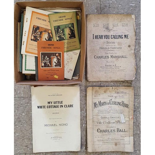 36 - Irish} Collection of mainly Irish Song/Music Sheets such as 'My Little White Cottage in Clare'; My M... 