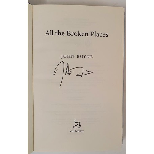 59 - Irish Authors: All the Broken Places by John Boyne (2022), SIGNED Hardback in D.J., 1st printing, 1s... 