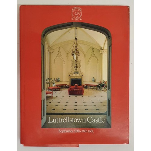 70 - Christies hard back catalogue re sale of contents of Luttrellstown Castle 26th to 28th September, 19... 