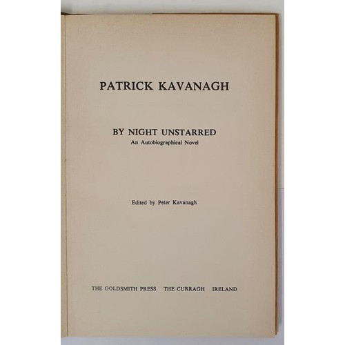 80 - By Night Unstarred An Autobiographical Novel Kavanagh, Patrick Published by Goldsmith Press, Curragh... 