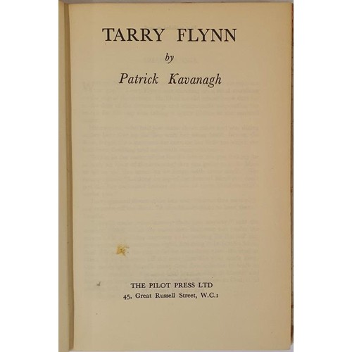 81 - Patrick Kavanagh, Tarry Flynn, 1948, Pilot Press, 1st edition, 1st impression, hardback in original ... 