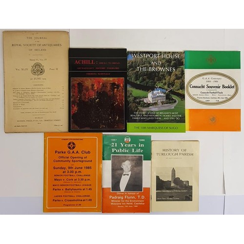 82 - Theresa McDonald, Achill. Westport House and the Brownes. And some Mayo ephemera: Opening of Parke G... 