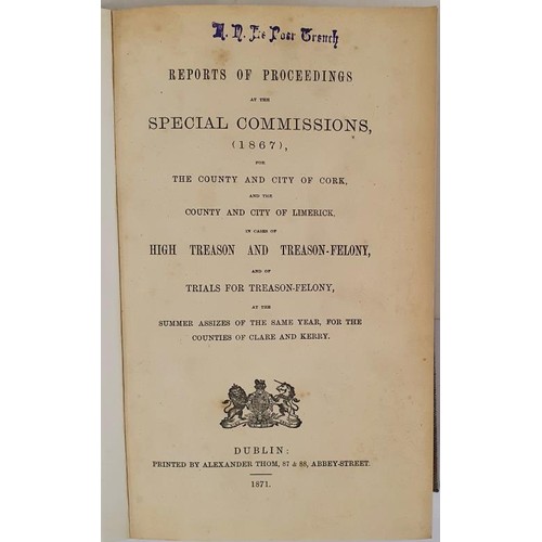 95 - Reports of proceedings at the Special commissions, (1867). for the county and city of Cork, and the ... 