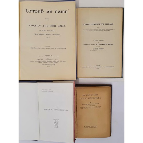 98 - Irish Interest: Songs of the Irish Gaels Vol 1 edited by M Hannagan, 1927; The Royal Society of Anti... 