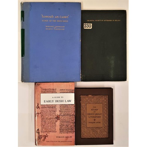 98 - Irish Interest: Songs of the Irish Gaels Vol 1 edited by M Hannagan, 1927; The Royal Society of Anti... 