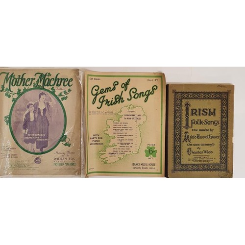 104 - Alfred P. Graves. Irish Folk Songs. 1897 and Mother Machree. Ballads and Gems of Irish Songs.. (2)