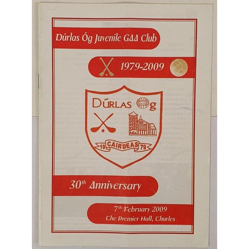 112 - Tipperary: Dúrlas Óg Juvenile GAA Club 1979 - 2009, 30th Anniversary. 2009 Commemorati... 