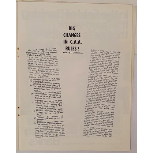 115 - Gaelic Stars Vol 4 No 2: With articles such as 'Big Changes in GAA Rules'; 'Kilkenny Hurlers' . Colo... 