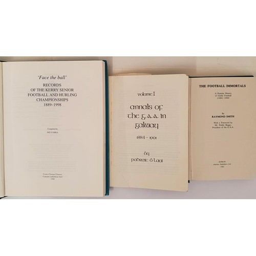 133 - GAA; Records of the Kerry County Senior Championships 1889 - 1998 compiled by Pat O'Shea; The Footba... 