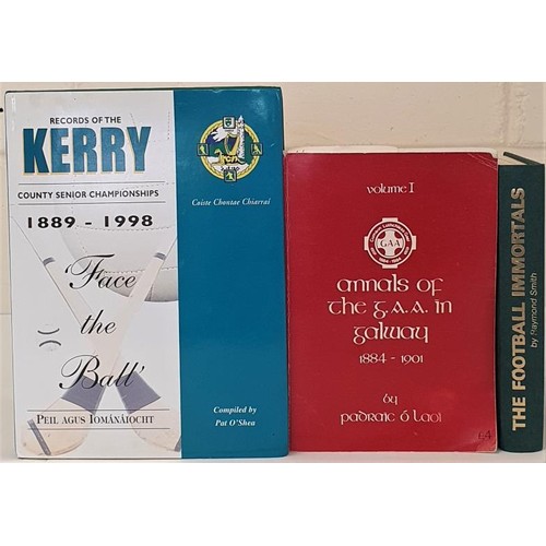 133 - GAA; Records of the Kerry County Senior Championships 1889 - 1998 compiled by Pat O'Shea; The Footba... 