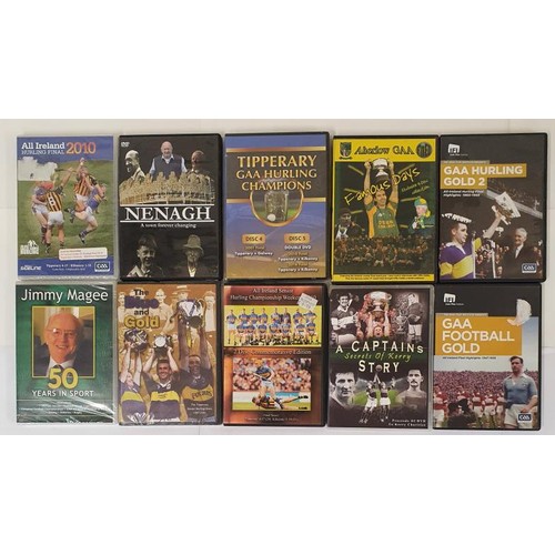 137 - 10 DVD's including all Ireland Hurling Final ,Tipperary V Kilkenny, 2010