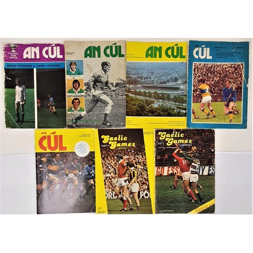 157 - GAA: An Cúl Magazine for 1974/75/76/77/78; Gaelic Games Monthly for February and June 1979 (7... 