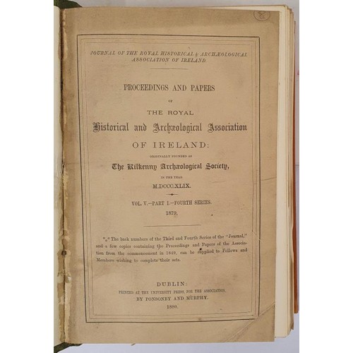 161 - Journal of the Royal Society of Antiquaries of Ireland, from the 1850's to the 1980's c.70