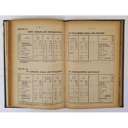 171 - Time Table of Great Southern and Western, Midland and Sligo, Leitrim and Northern Line between Collo... 