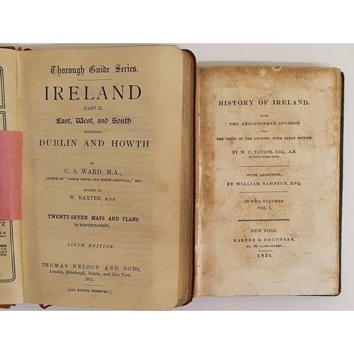 175 - C.J. Ward. Ireland - East, West and South. 1911. Numerous colour maps and W. Taylor & W. Sampson... 