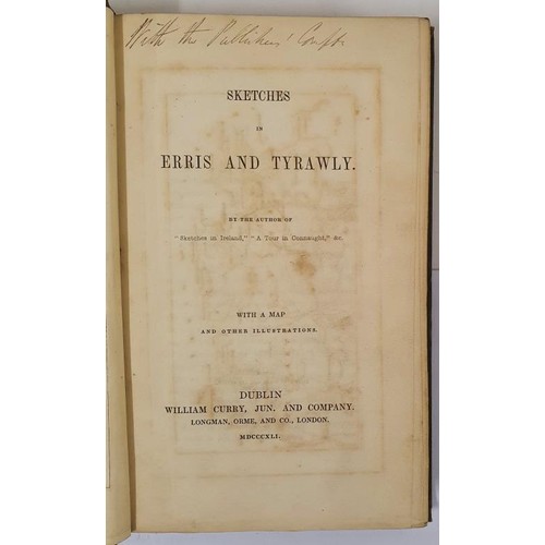 177 - Sketches of Erris and Tyrawly by the author of ‘Sketches in Ireland’. [Caesar Otway]. Du... 