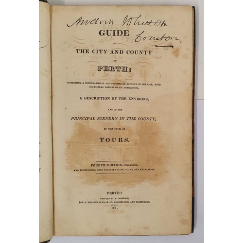 188 - Guide to the City and County of Perth (Scotland) 1820;s with numerous picture and plated