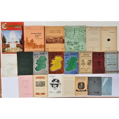 191 - Collection of Irish Related Booklets/Flyers: 5 catalogue relating to Irish books and literature; 5 B... 