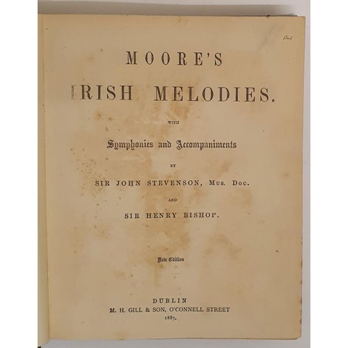 208 - Sir John Stevenson and Sir Henry Bishop. Moore's Irish Melodies. 1887. Original gilt cloth