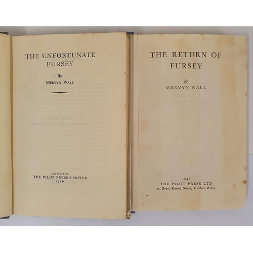 474 - Mervyn Wall: The Unfortunate Fursey 1946 1st Ed; The Return of Fursey 1948 1 st Ed (2)