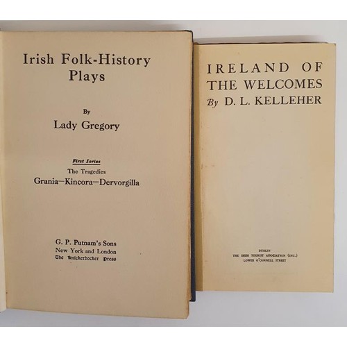 701 - Lady Gregory. Irish Folk-History Plays - Grania - Kincora - Dervorgilla. 1912. 1st Original green cl... 