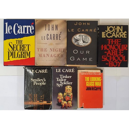 703 - Seven John Le Carre Novels, all 1st editions, 1st printings, hardback in dust jackets, in excellent ... 