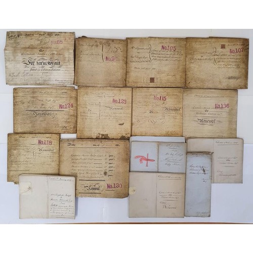 714 - Legal Documents from the 18th/19th Century. Collection compromising of Lease,Conveyancing/Farm Grant... 