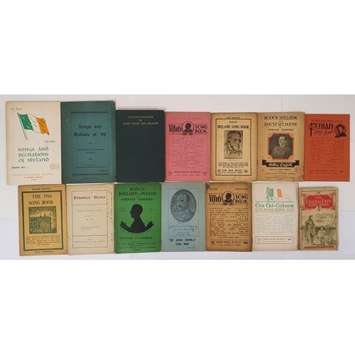 738 - Interesting Collection of Irish Rebel/Nationalist Song Books: The Exile of Erin;Walton's Treasury of... 