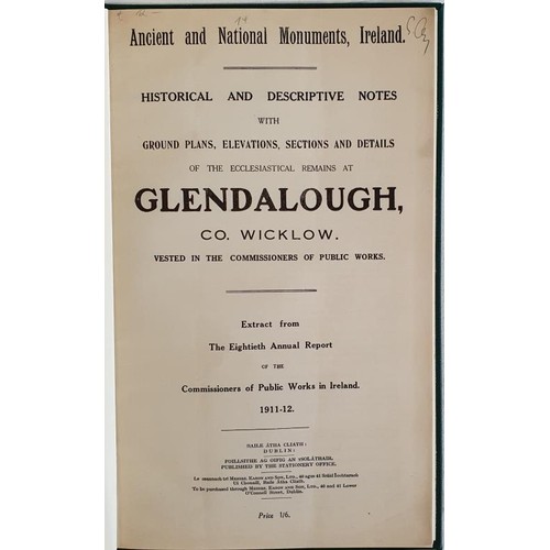 17 - Glendalough: Ancient and National Monuments Ireland. Historical and Descriptive Notes with Ground Pl... 