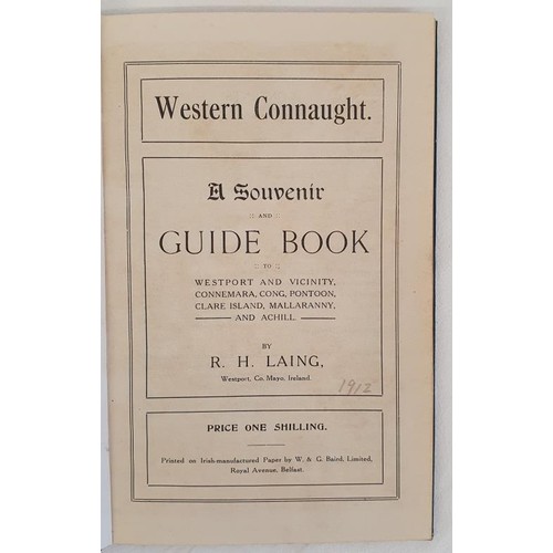 35 - R.H. Laing. Western Connaught - A Souvenir Guidebook to Westport, Connemara, Cong, Pontoon and Achil... 