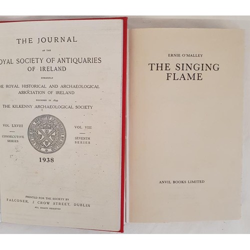 115 - Ernie O'Malley. The Singing Flame, 1979. Attractive d.j.; and The Territory and People of Tethba. (L... 